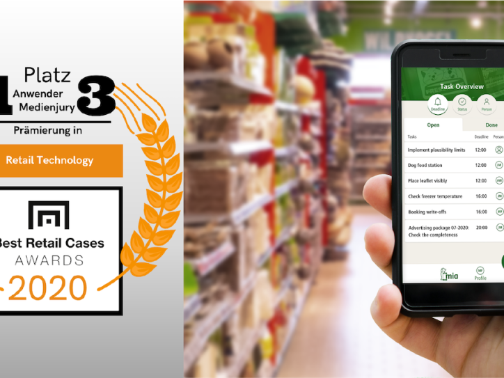 Best Retail Case MIA App Handy und Award Logo 