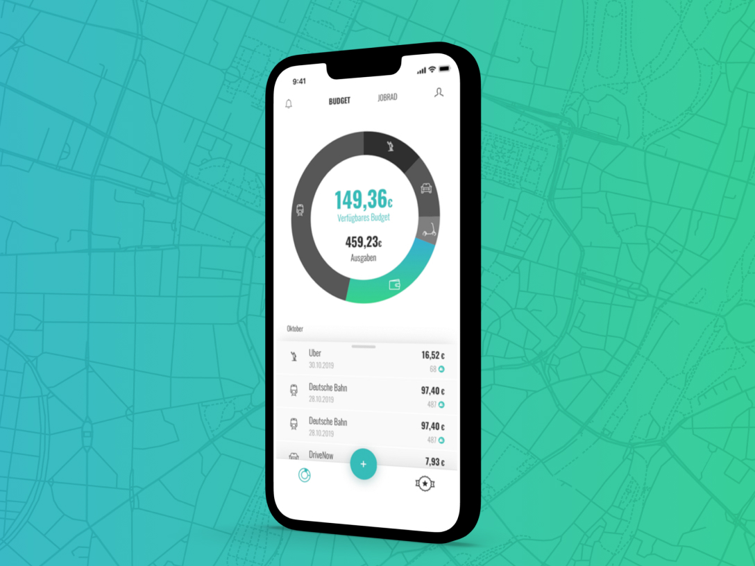 Ein Handy zeigt die neue Moovster App
