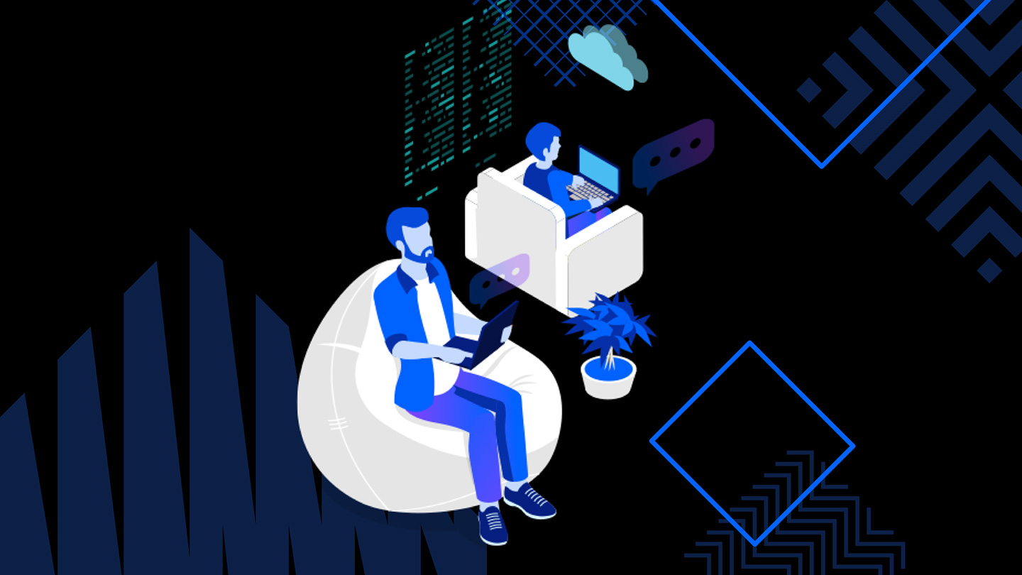 Illustration zum neuen Normal