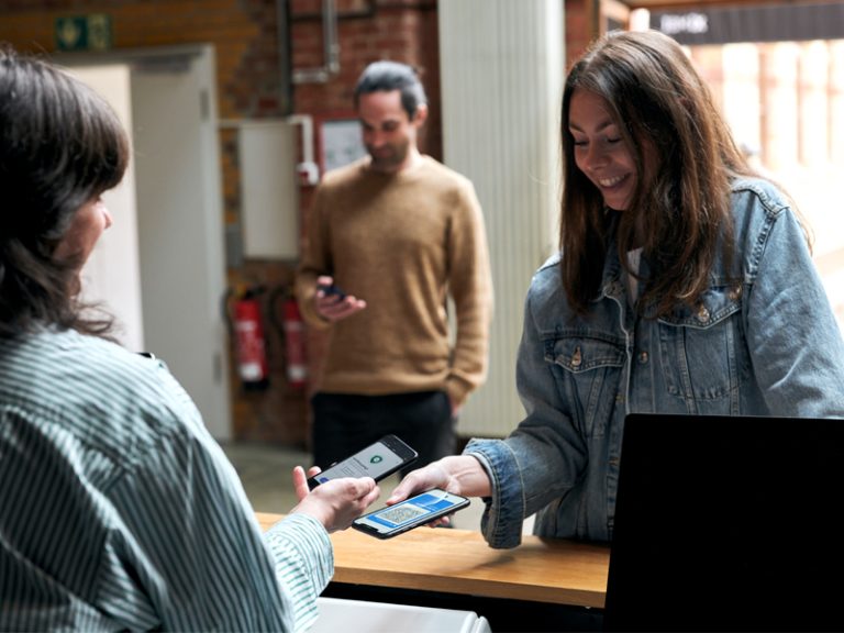 Office management scans CovPass App of employee