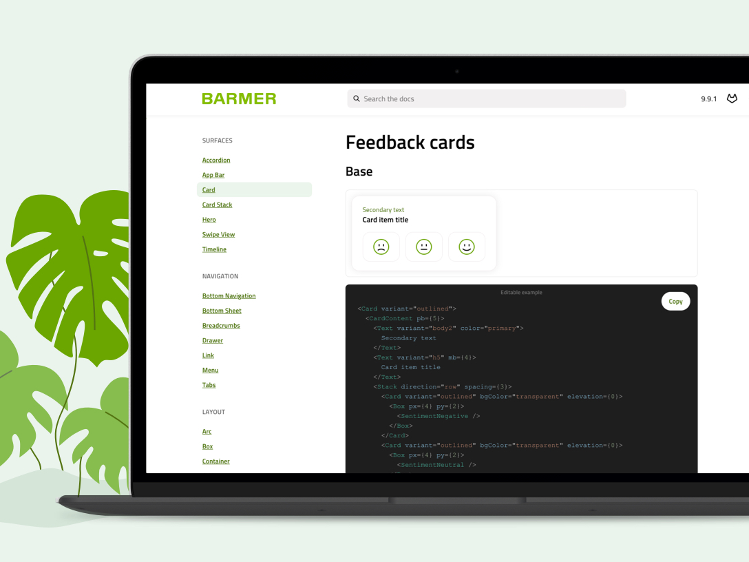 Barmer Design System-Laptop