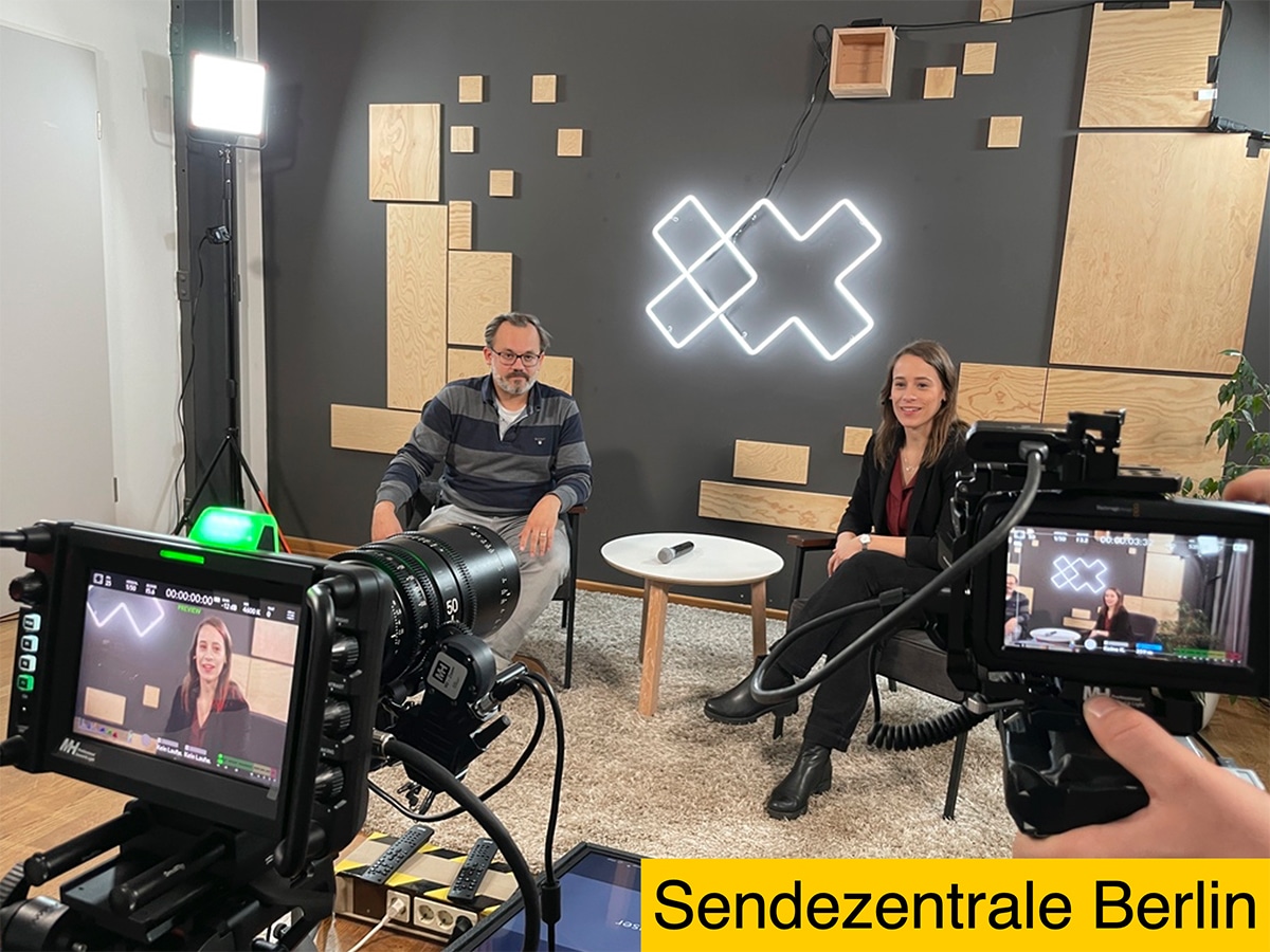Behind-the-Scenes Bild von der Sendezentrale Berlin