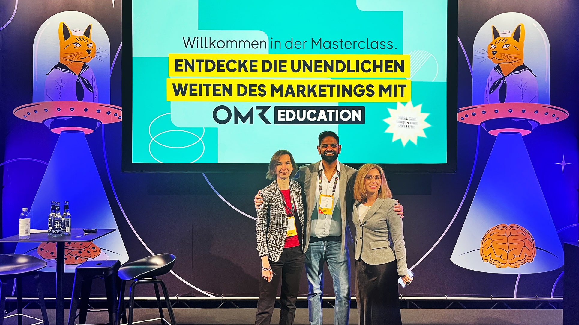Die Speaker der Masterclass von IBM iX und Metro auf der Bühne