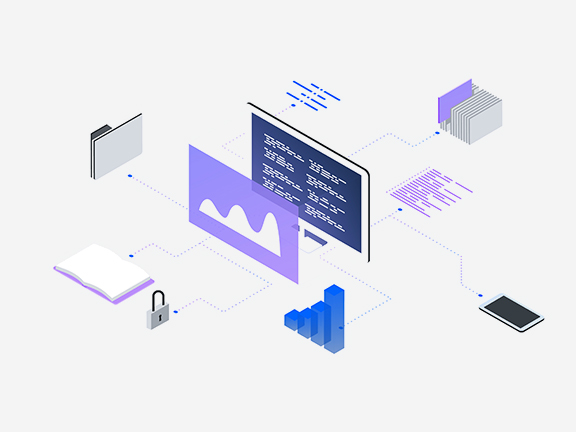 An overview image illustrating arrows pointing to a diagram with symbols representing websites, mobile apps, and CRM systems. The concept of a 'customer data platform' is central to the visualization.