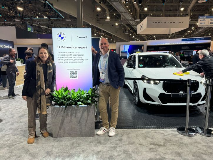Image depicting attendees at CES 2024, reflecting on the Software Defined Car Revolution in the automotive industry.